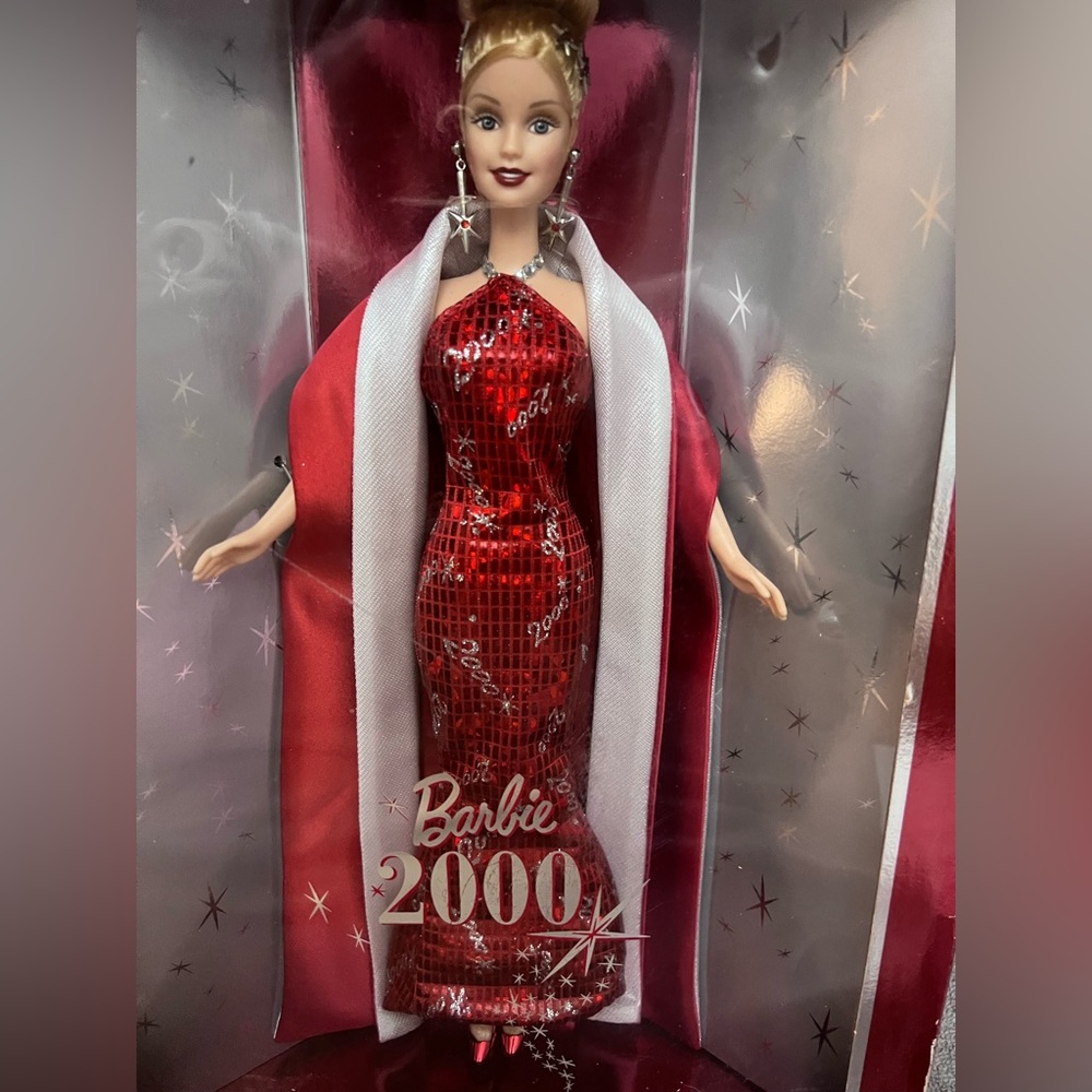 Barbie 2000 Red and Silver Sequin Doll